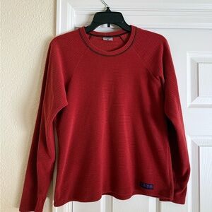 Melanzana Women's Microgrid Crewneck Pullover - Canyon Color